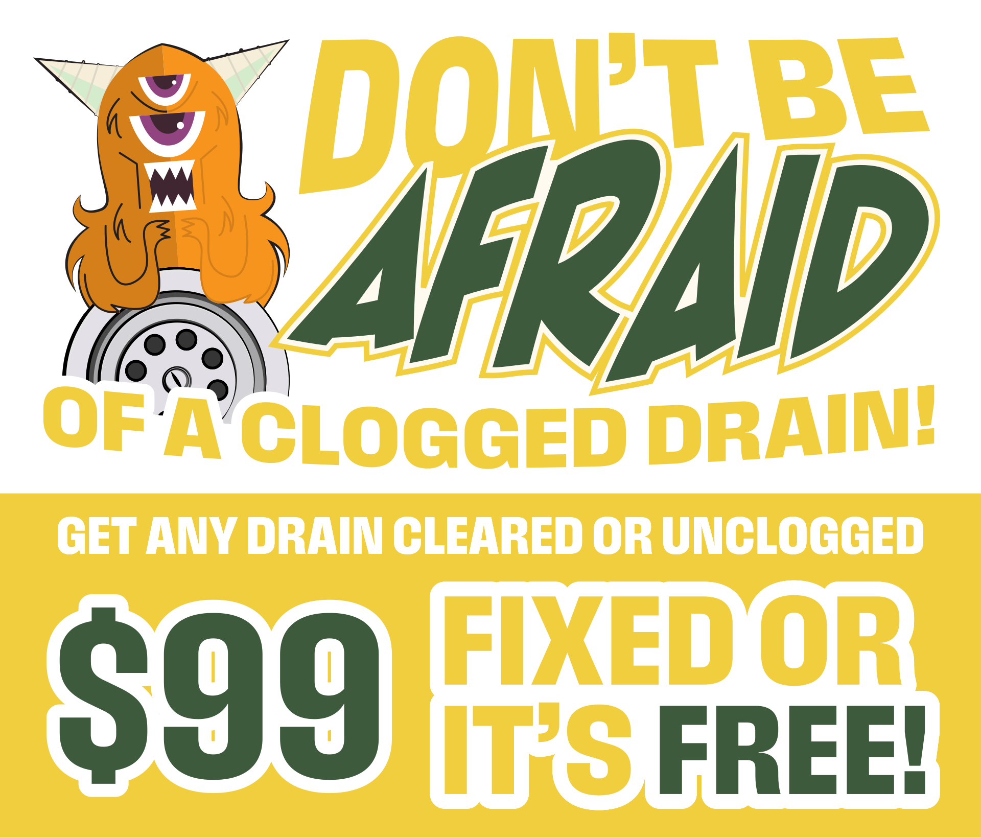 $99 Drain Cleaning - Fixed or it's Free - Public Service Plumbers - Dallas, TX