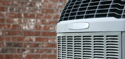 A close up picture of an outdoor air conditioning unit
